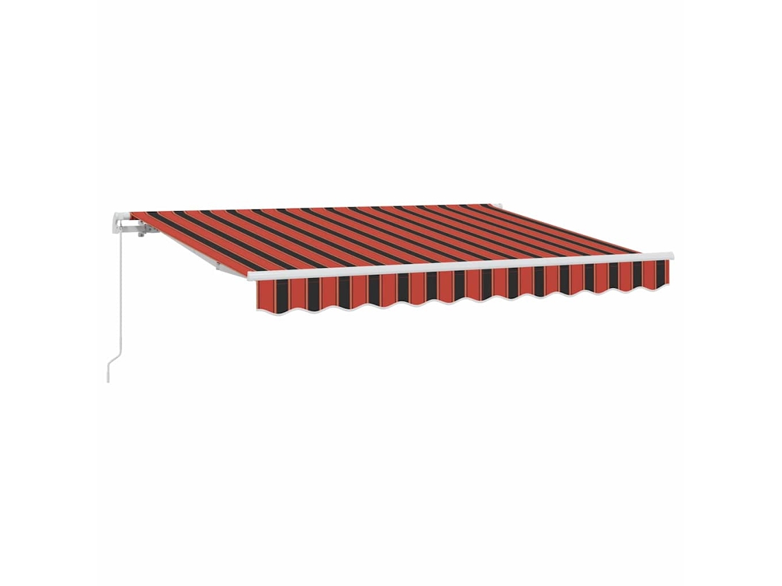 Maison Exclusive - Toldo Retrátil Manual Laranja 300 X 200 Cm Tecido