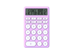 Calculadora Cartoon Multifuncional Portátil De Bolsillo Com Tela Grande Para Escritório, Escola E Lar Roxa