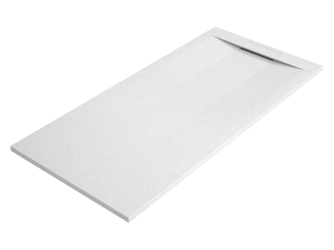 Base De Chuveiro Opalo 70x190 Cm Branco Grelha Branco
