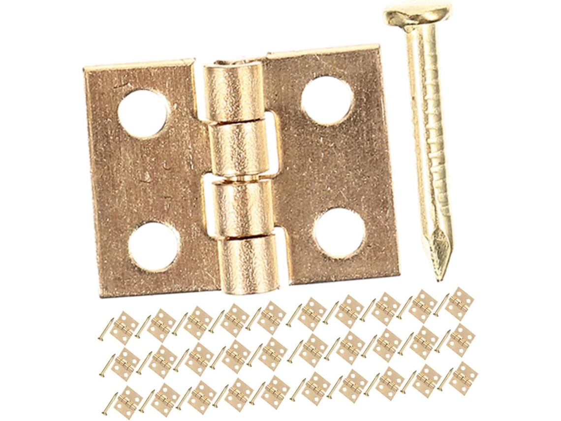 50 De Mini Latão Com Para Armários E Caixas Joias, Vintage Suave