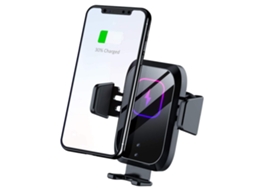 Carregador De Carro Sem Fio, Suporte De Telefone Para Carro Com Fixação Automática De Carregamento Rápido Qi De 15 W, Suporte Para Telefone