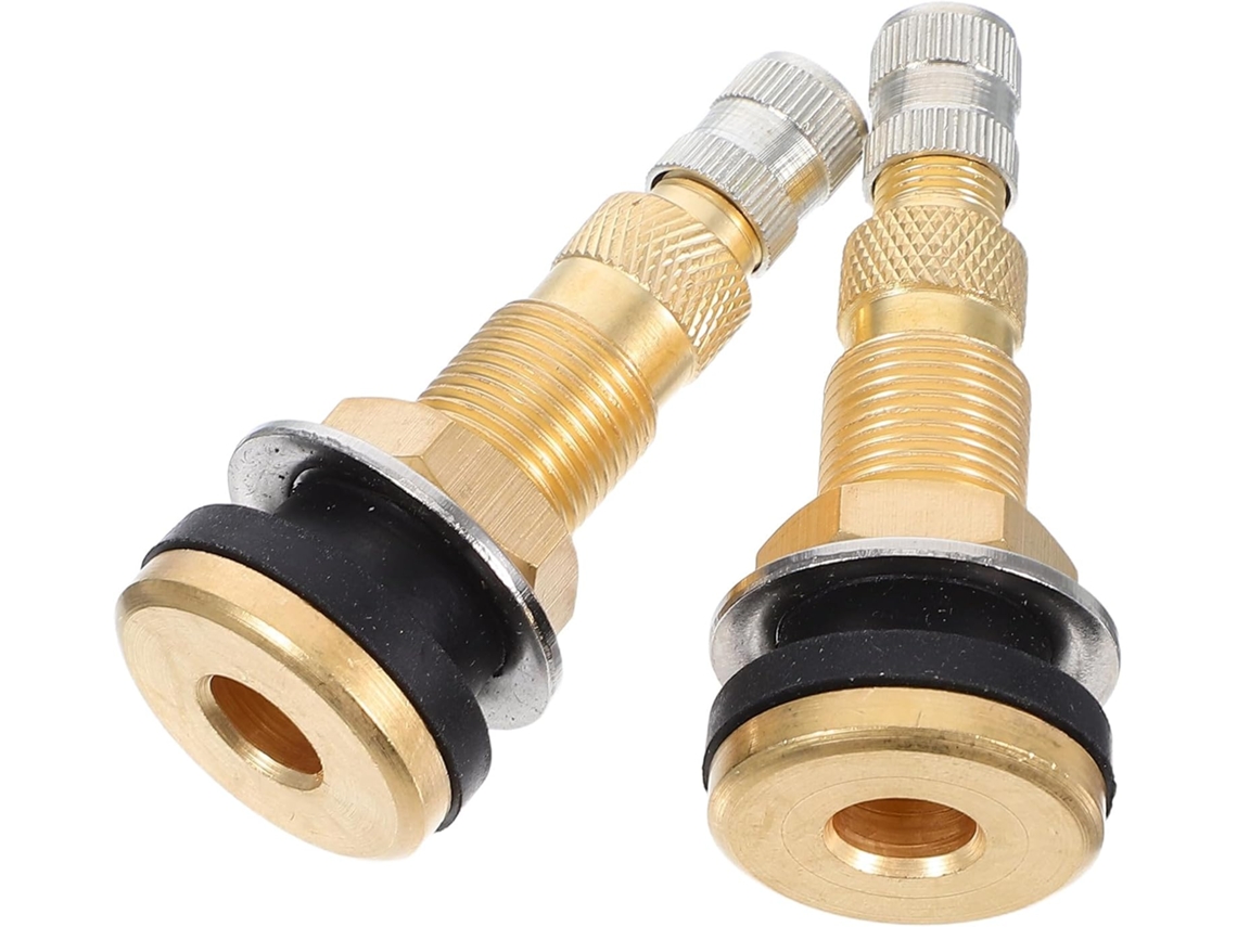 2 Adaptadores De Válvula De Pneu De Latão Universalmente Compatíveis