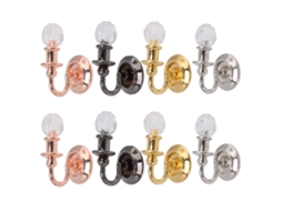 Mali 8pcs Lâmpada de Parede Miniatura para Casa de Bonecas 1:12 Decor Simulada Colorida