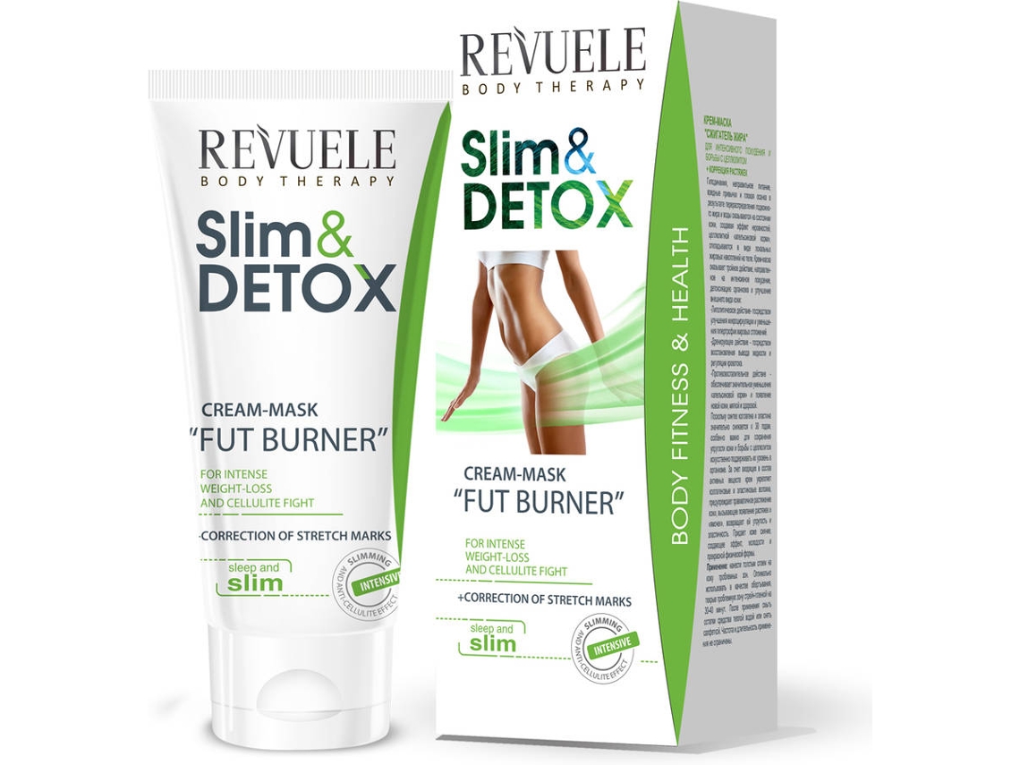 Creme Corporal REVUELE Máscara Slim & Detox Fat Burner (200 ml)