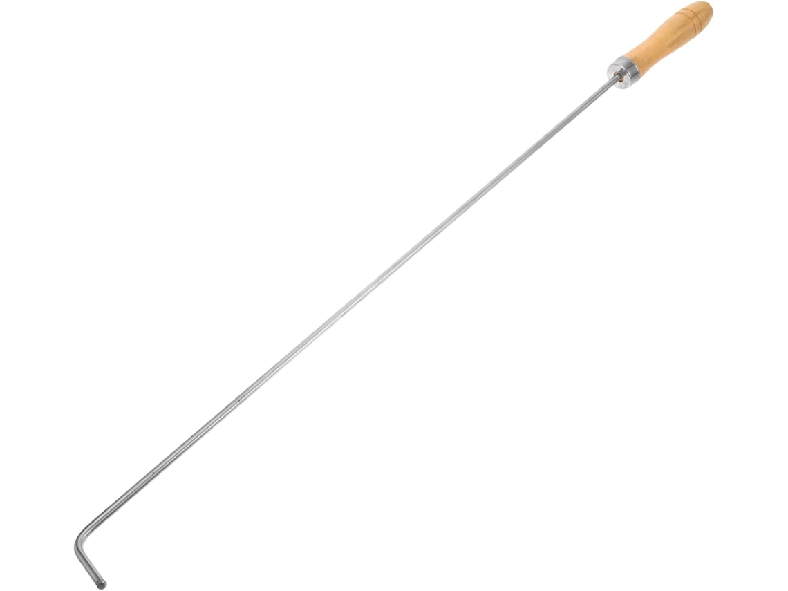 Gancho para Lareira Inoomp em Metal e Madeira, Ferramenta com Design Criativo, Leve e Prática para Camping e Fogueiras CHABERLU
