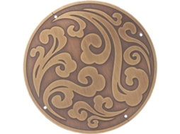 Aplique Decorativo Latão Entalhado Fácil Instalação Estilo Tradicional Chinês Adesivo Móveis Charme Clássico GOKOCO