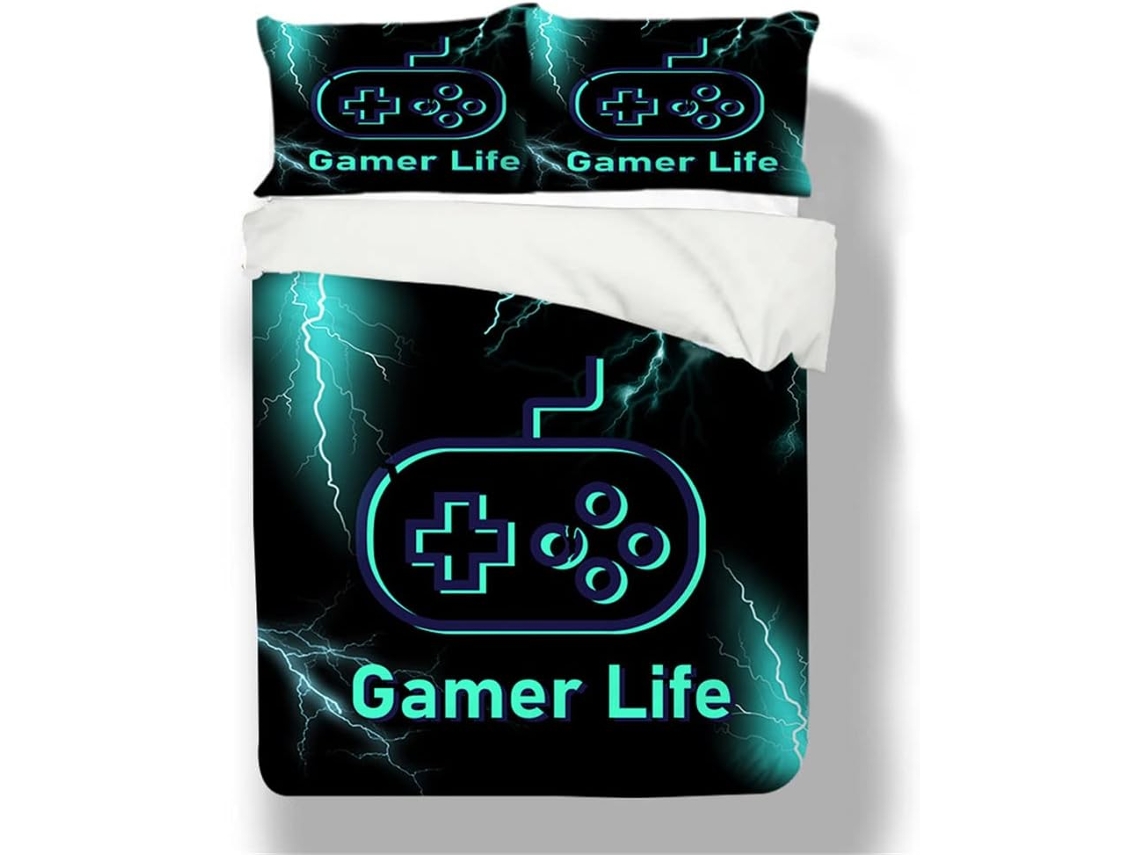 Capa de Edredom com Botões para Jogos em MICROFIBRA 135x200cm MAISON EXCLUSIVE