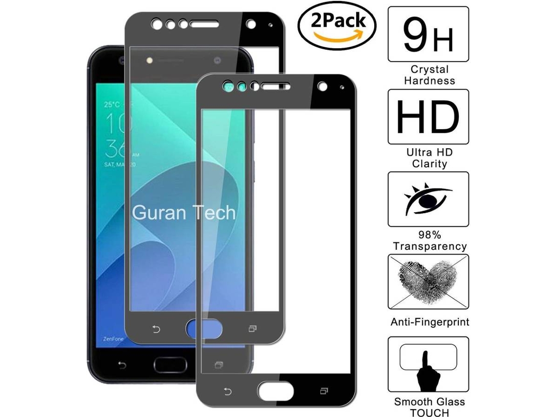 Película Vidro Temperado Asus Zenfone 4 Sfie ZD553KL HONGWE. Cobertura Completa Preto