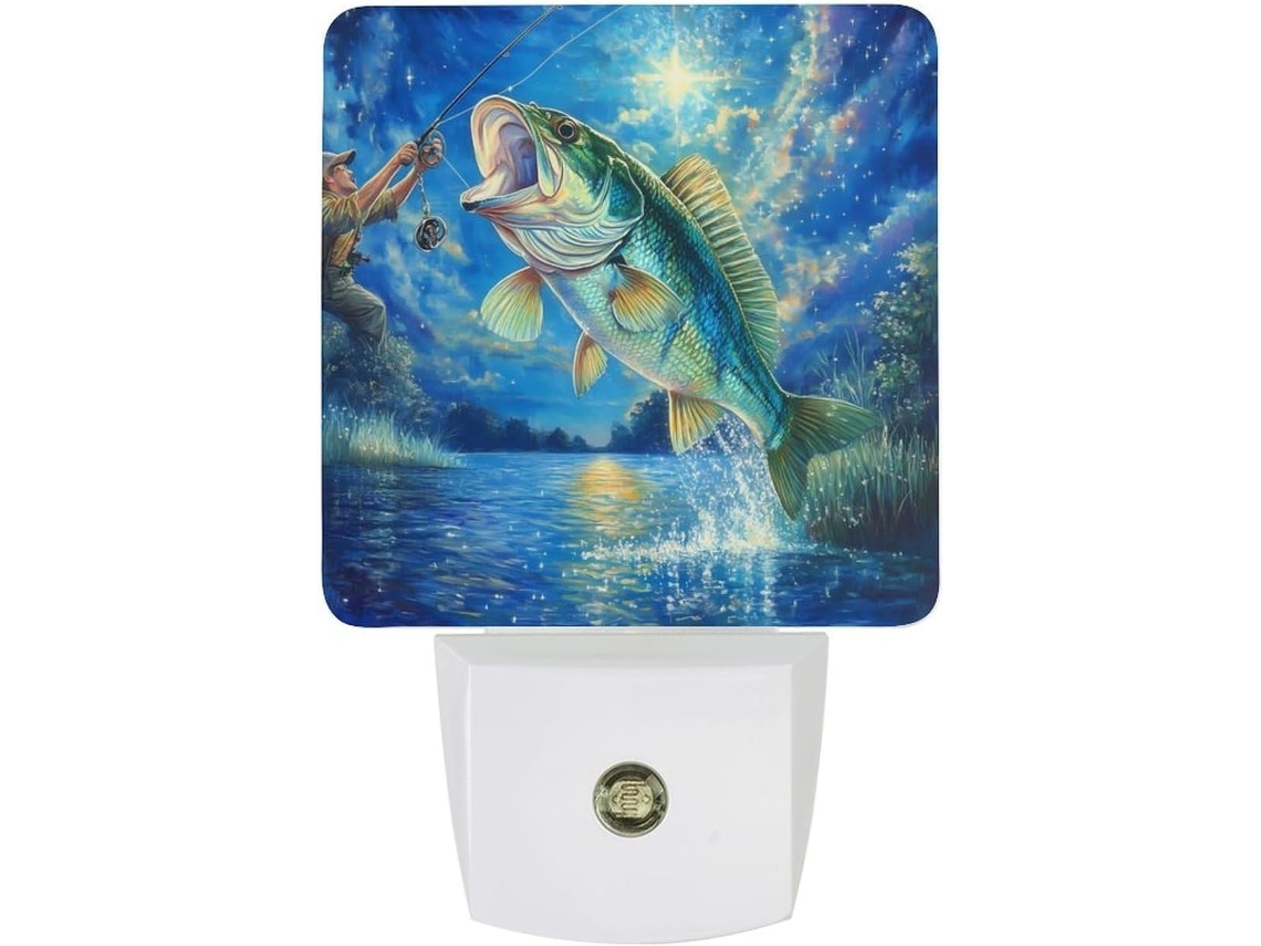 Luz noturna de pesca com LED e sensor crepuscular