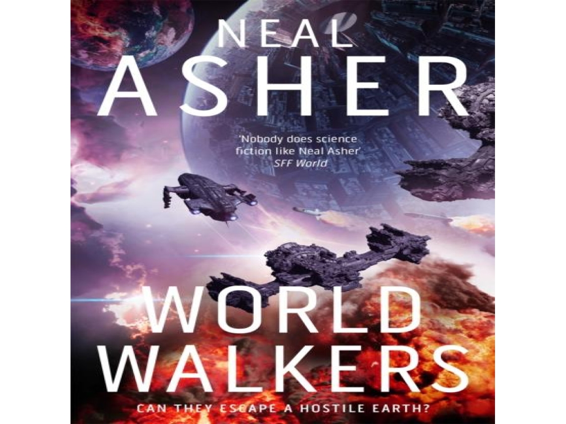 Livro World Walkers de Neal Asher (Inglês)