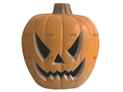 Laxiscreed Linguiça De Halloween Com Abóbora Led, Decoração De Abóbora De 21 Polegadas Com Caveira