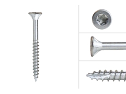 Wovar Parafusos Para Aglomerado Galvanizado Torx 4 X 40 Mm Rosca Parcial 20 - Caixa De 200 Parafusos