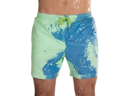 2026 pantalones Cortos de Playa Cambio de Color para Hombres Trajes de Baño Secado Rápido