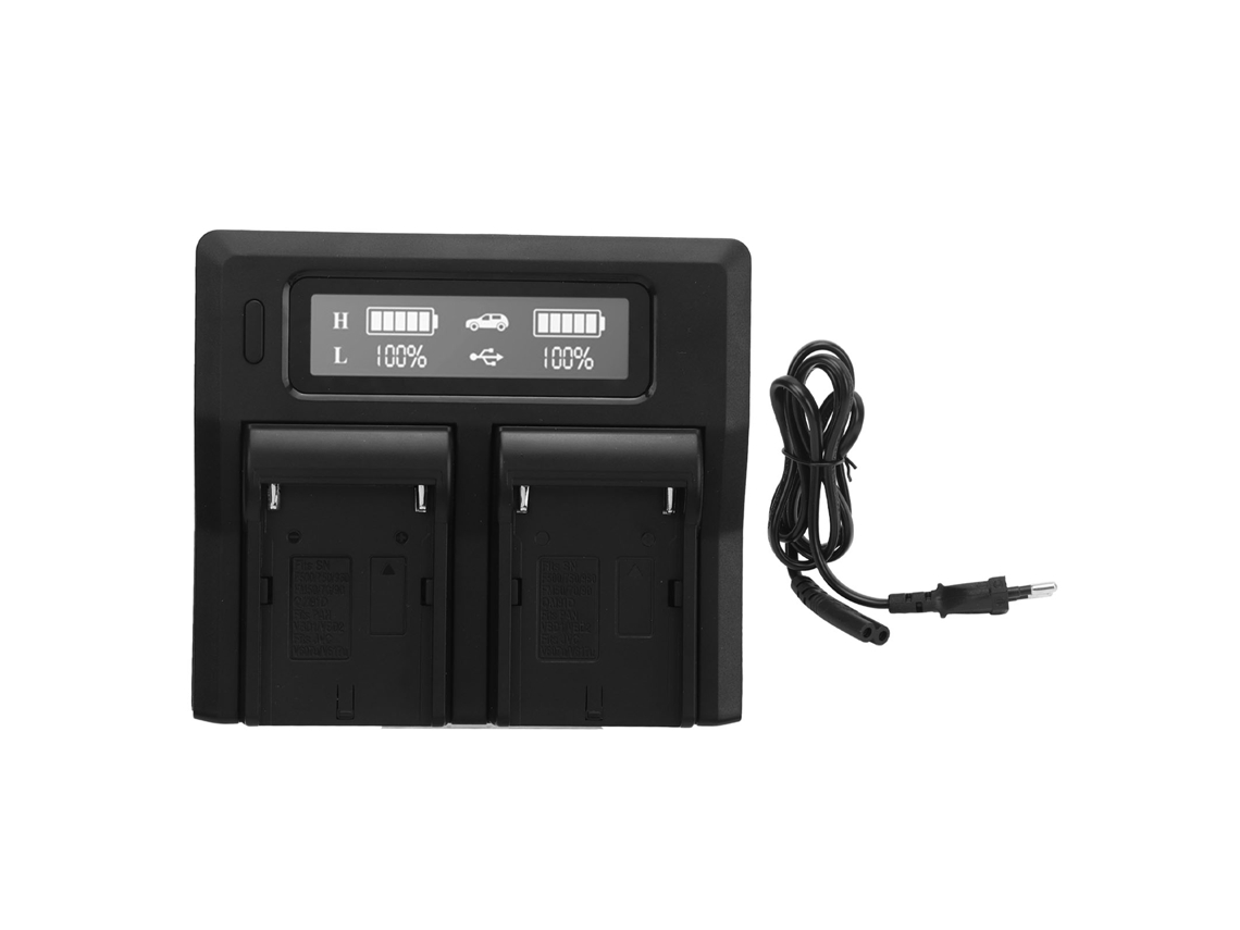 Camera Battery Dual Charger Usb Cameras Battery Charger For Nf Series F550 F970 F990 F750 100‑240v Eu Plug LAXISCREED