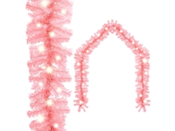 Vidaxl Grinalda De Natal Com Luzes Led 20 M Cor-de-rosa