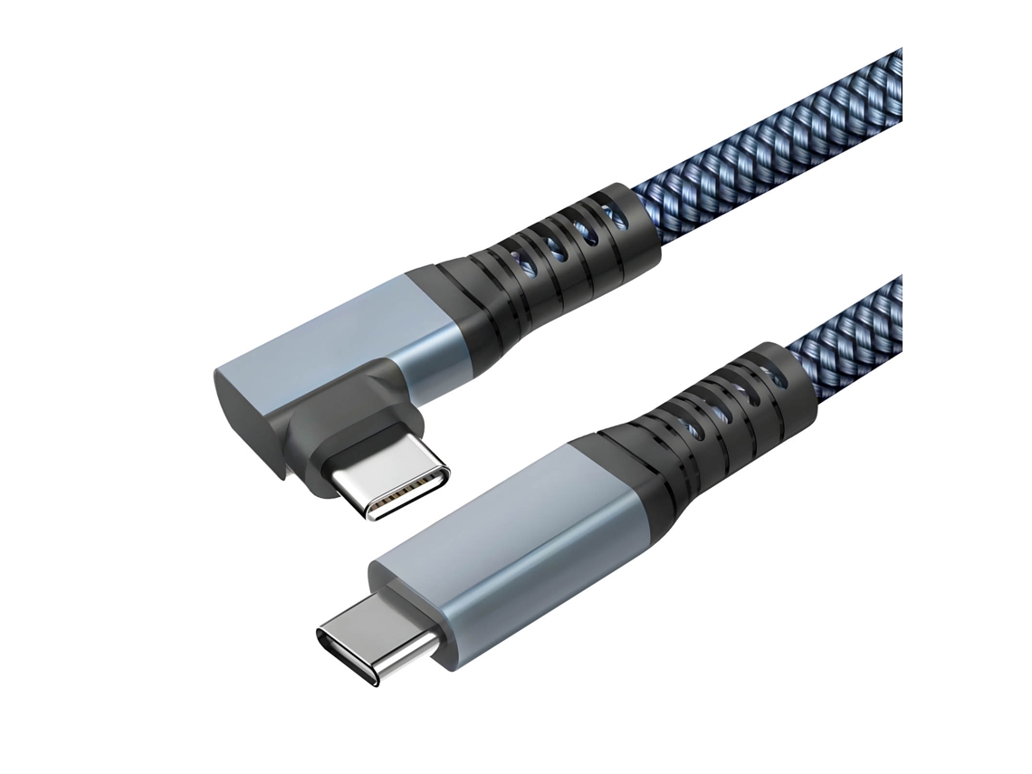 Avizar Cabo USB USB-C angular 3 em 1 3m Cinzento