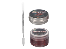 Kit De Maquillaje De Efectos Especiales Para Halloween Com Cera De Cicatrizes, Sangre Falsa E Rasqueta Para Festa E Disfraces
