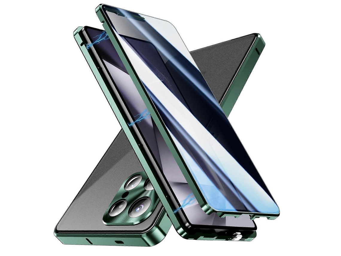 Capa Para Samsung Galaxy S25 Ultra Anti-espionagem Com Vidro Temperado Dupla Face E Magnética