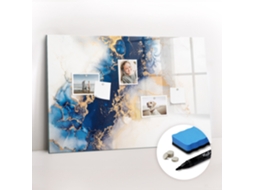 Quadro Magnético Decorativo Mármore Padrão Para O Escritório Espelharte (90x60 Cm)