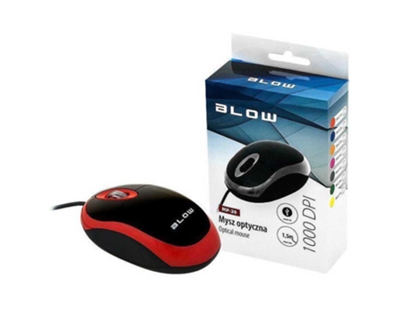 Rato Óptico Usb  Mp-20 Vermelho 1000 Dpi