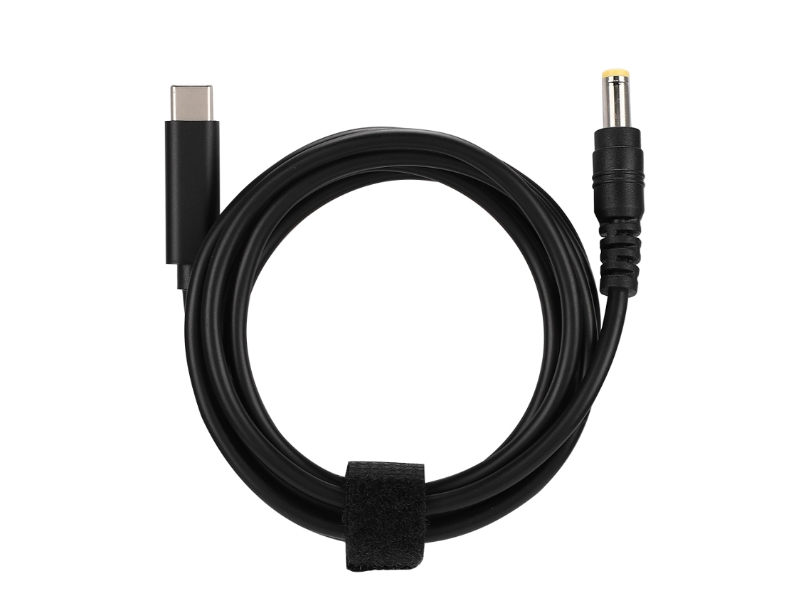 Cabo Adaptador De Energia (type-c Macho Para 5525 Macho Reto Com Chip Pd)