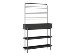 Suporte Para Plantas De Exterior Aalsmeer Metal 154x96x24 Cm Preto Casa.pro