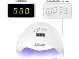 Lâmpada UV LED para unhas, secador de esmalte em gel de 80 W com 4 temporizadores LY EBIKE