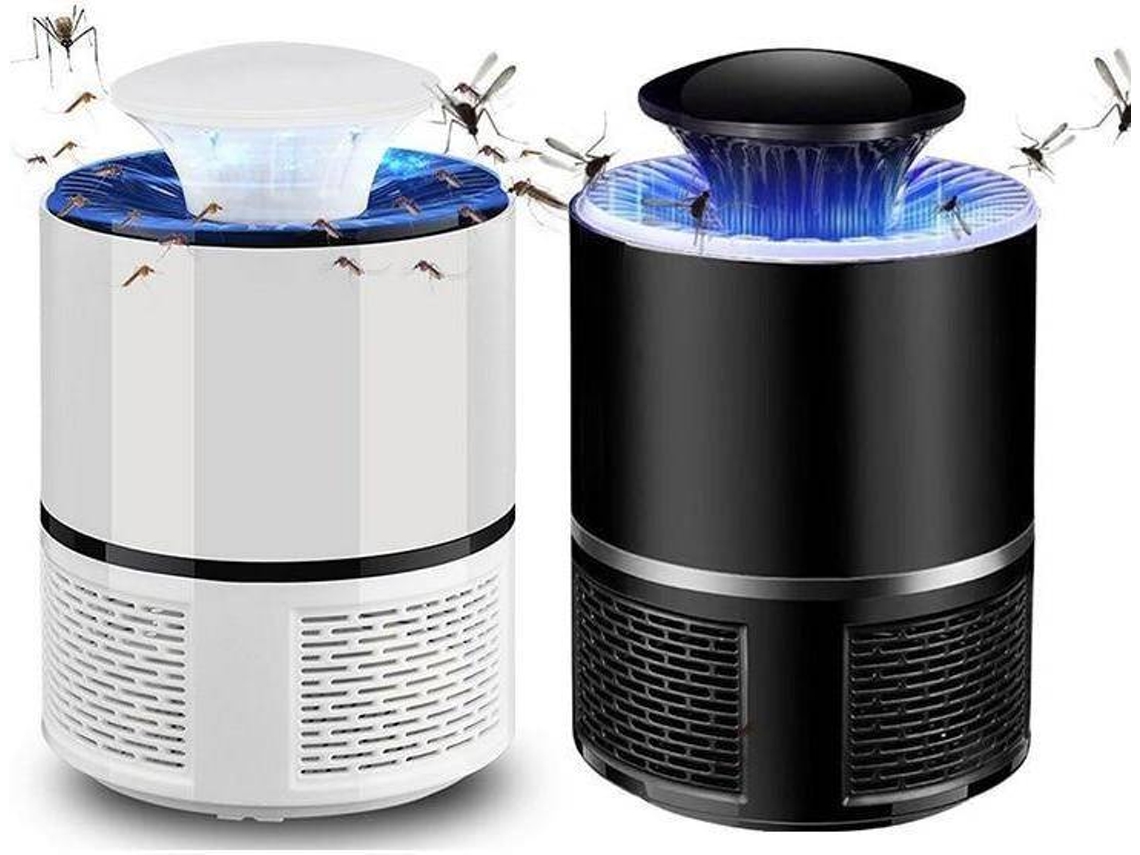 Anti-Mosquitos Eléctrico com Luz LED e Sensor de Luz (Branco)