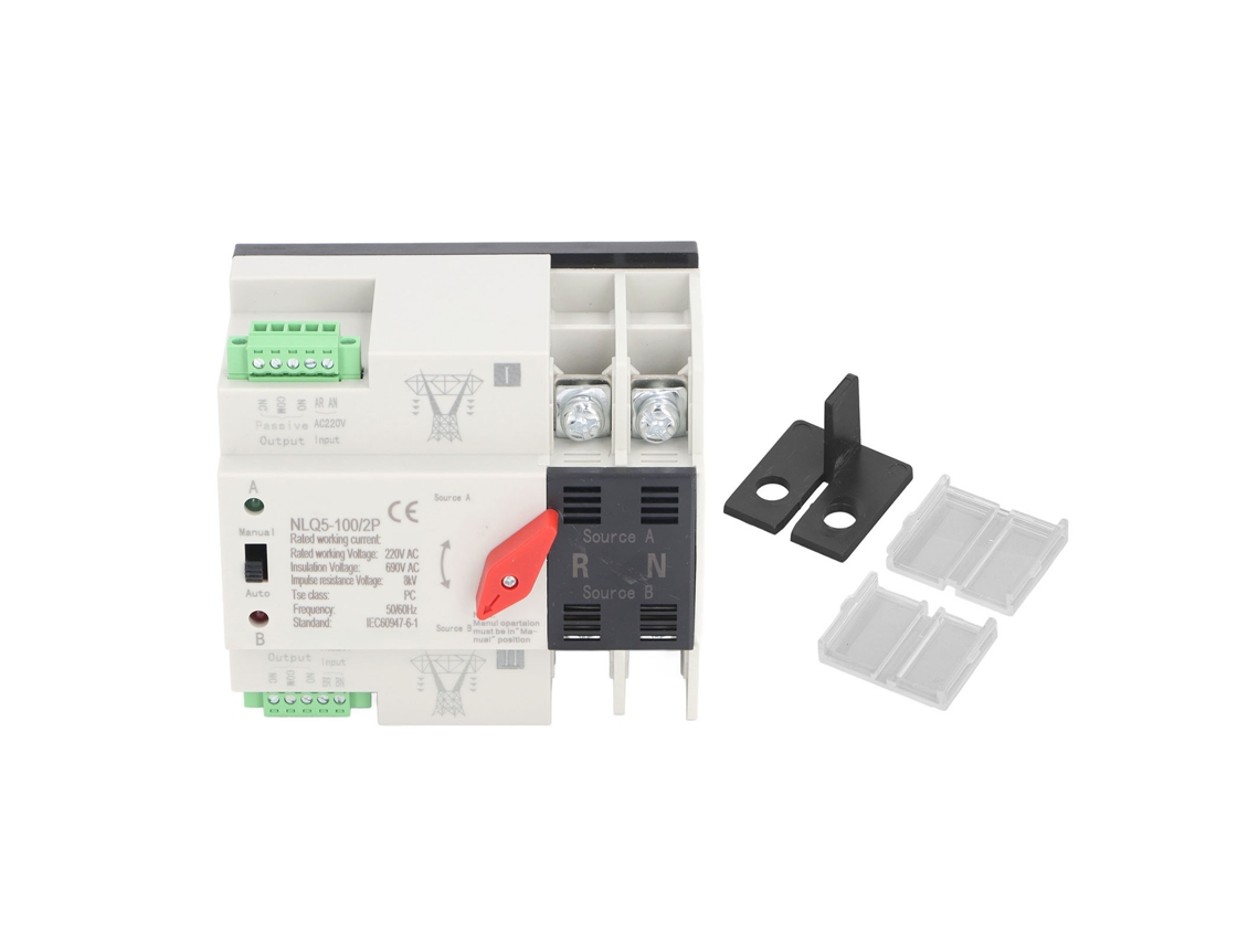INTERRUPTOR HKJ de transferência automática dupla 2P, 220V, 100A