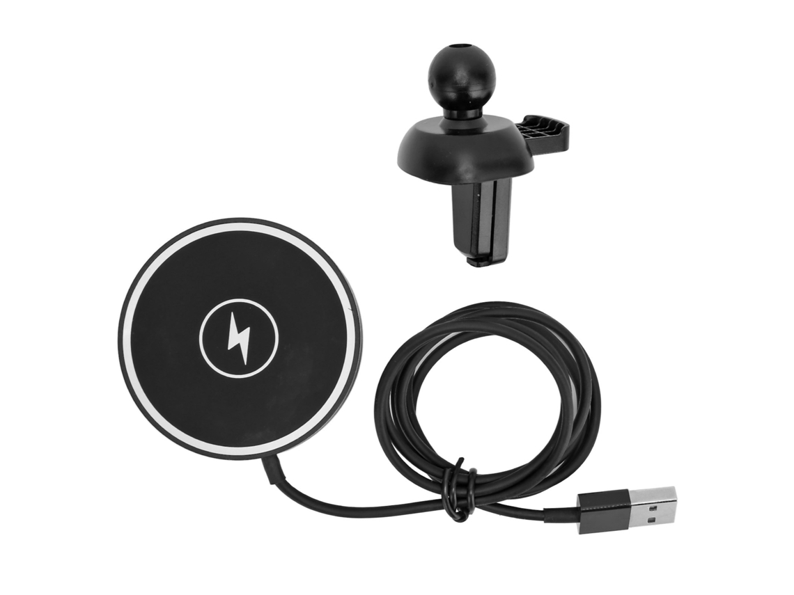 Carregador sem fios magnético para carro de 15 W com suporte para parabrisas para iPhone 12 e 13 | S/MARCA