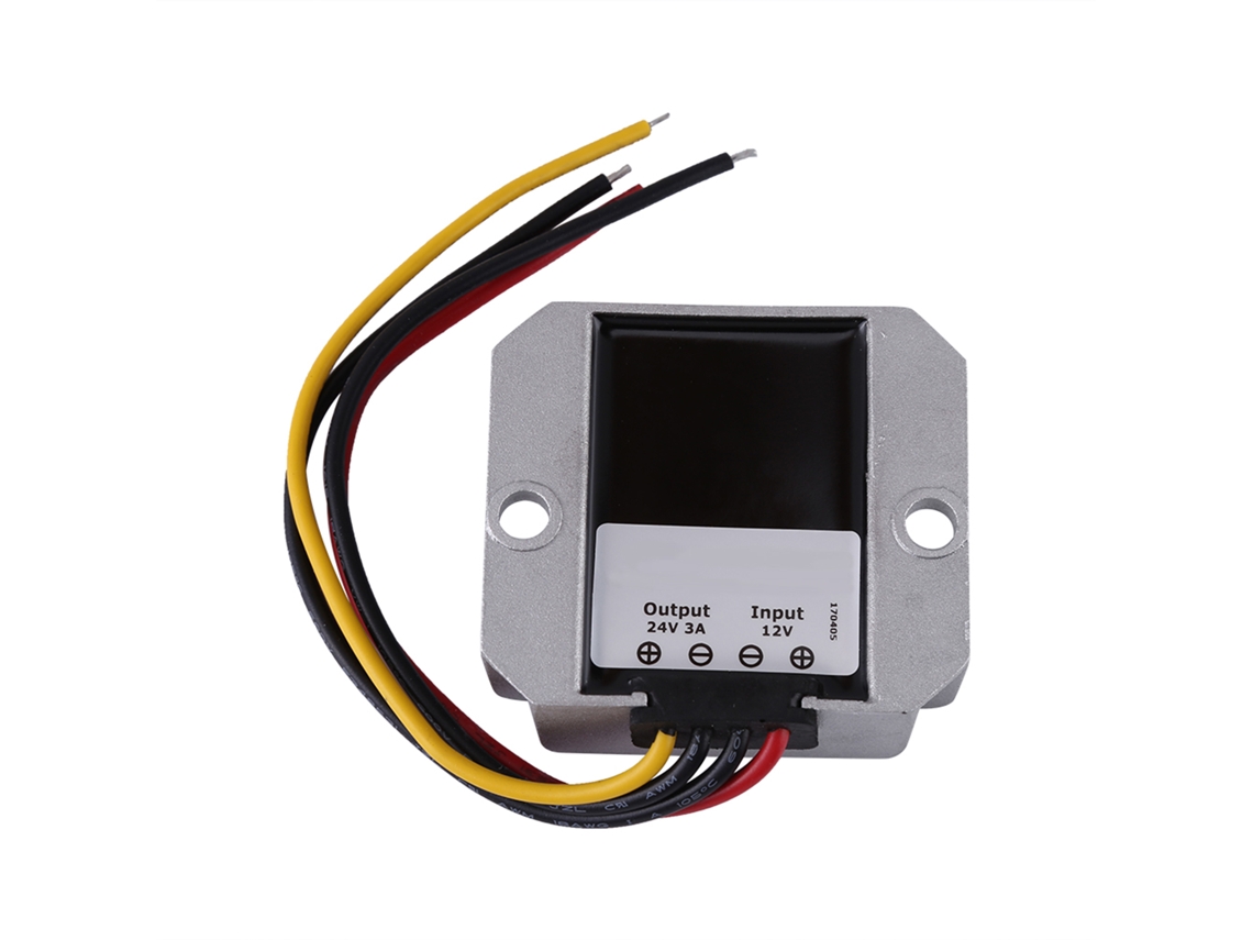 Módulo De Fonte Alimentação Conversora Elevadora Tensão Dc 12v Para 24v 3a 72w