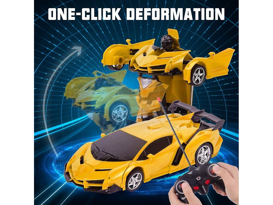 Carro De Controle Remoto Que Transforma Brinquedos Robóticos Para Crianças De 5 A 13 Anos, Veículos Rc Jun Aquaforge