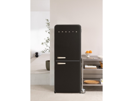 Fridge Retro Combi Frigorífico Combinado De Estilo Retro 401l Create
