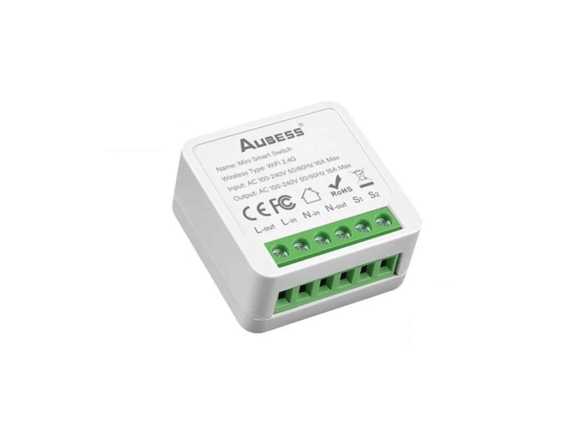 Interruptor Inteligente Wifi Tuya 16a, Mini Interruptor De Luz Bidirecional Slowmoose