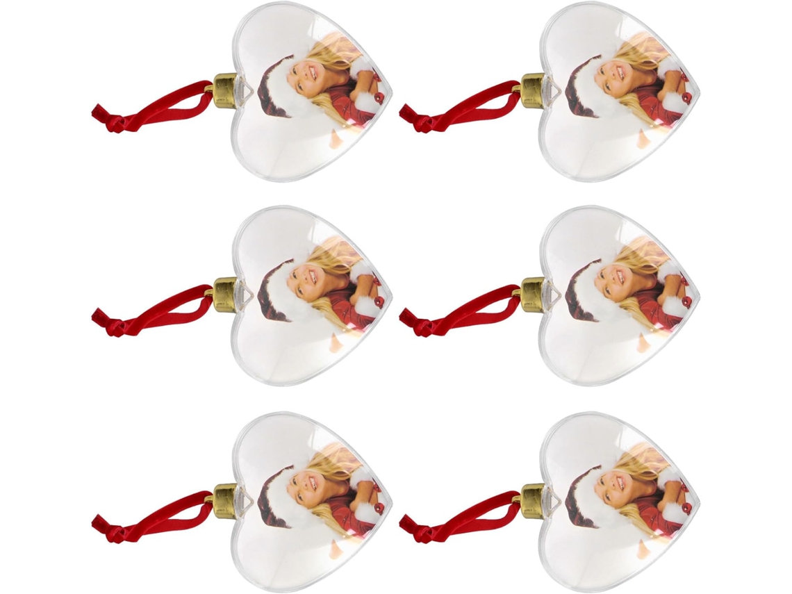 Conjunto 6 Pingentes Decorativos Delicados Adoráveis Plástico Branco Pendurar Ideais Decoração Fotos GOKOCO