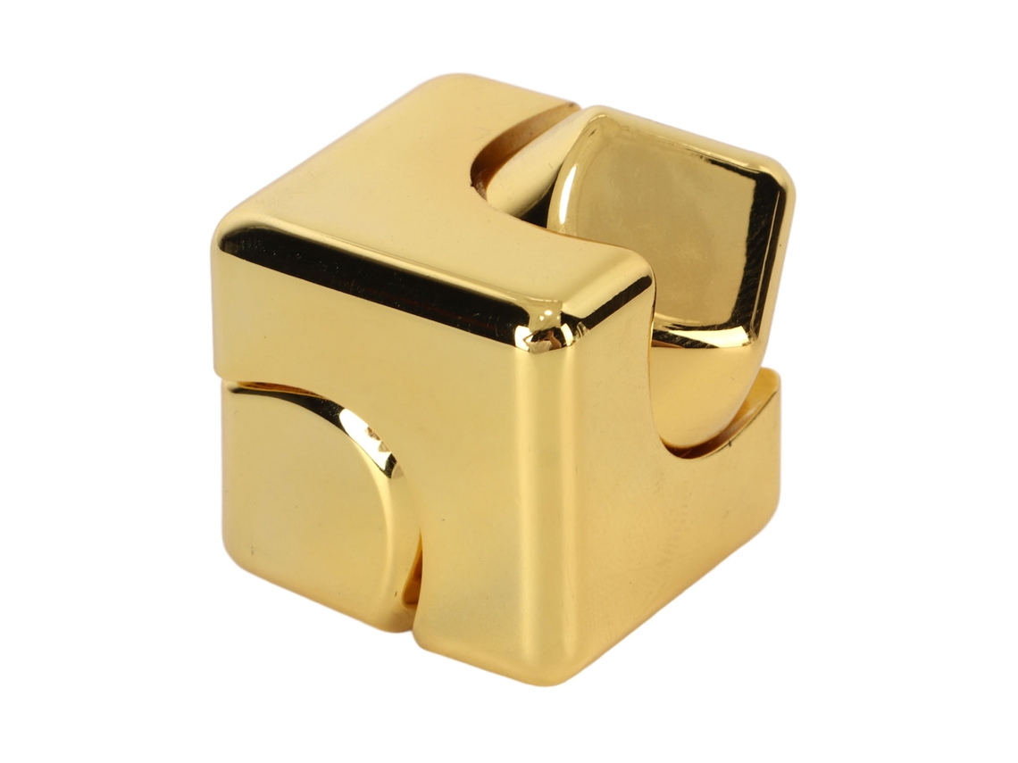 Cubo Giratório De Dedo Em Metal Para Aliviar Estresse E Ansiedade Brinquedo Para Crianças E Adultos