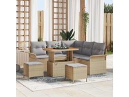 Vidaxl Conjunto De Sofá De Jardim 8 Unid. 7-número De Lugares