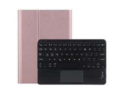 Teclado Bluetooth Removível 2 Em 1 M10-c + Capa De Couro Para Tablet Com Touchpad E Suporte Para Lenovo Tab M10 Tb-x505x