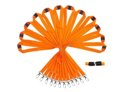 12 Lanyards Para Crachá Com Dispositivo De Segurança