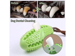 2026 palo de Cepillo para Dientes de Perro, Cuidado Dental Perro, Juguete Mascota Goma Natural no Tóxica Resistente a Mordiscos Eficiente Verde