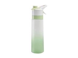 Garrafa de Água Esportiva Unissex com Spray de Espuma Gradiente, Copo de Plástico Colorido com Spray MDUG (verde Menta)