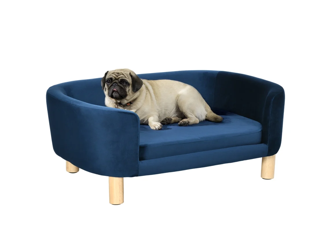 Cama de Cachorro Interna. Sofá para Gatos Ou Cães Pequenos no Máximo 10kg. Azul Ge