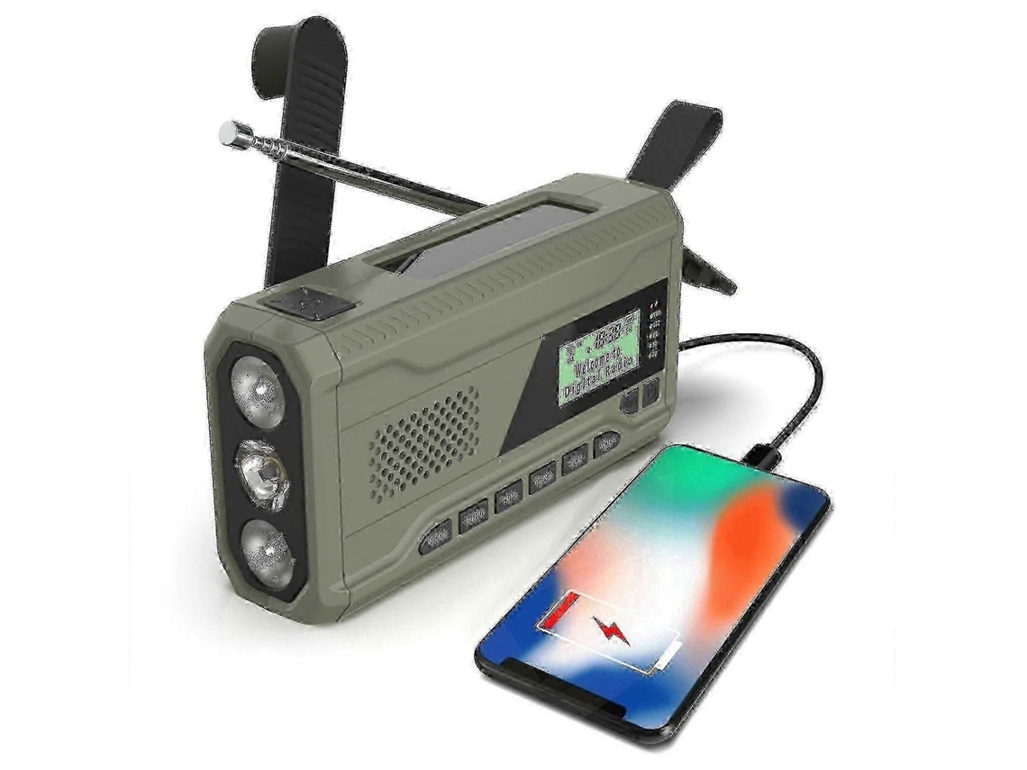 Rádio Portátil Dab/fm, Solar com Dínamo de 4000mah, Manivela, Sobrevivência Dab Radio_qmks GOKOCO
