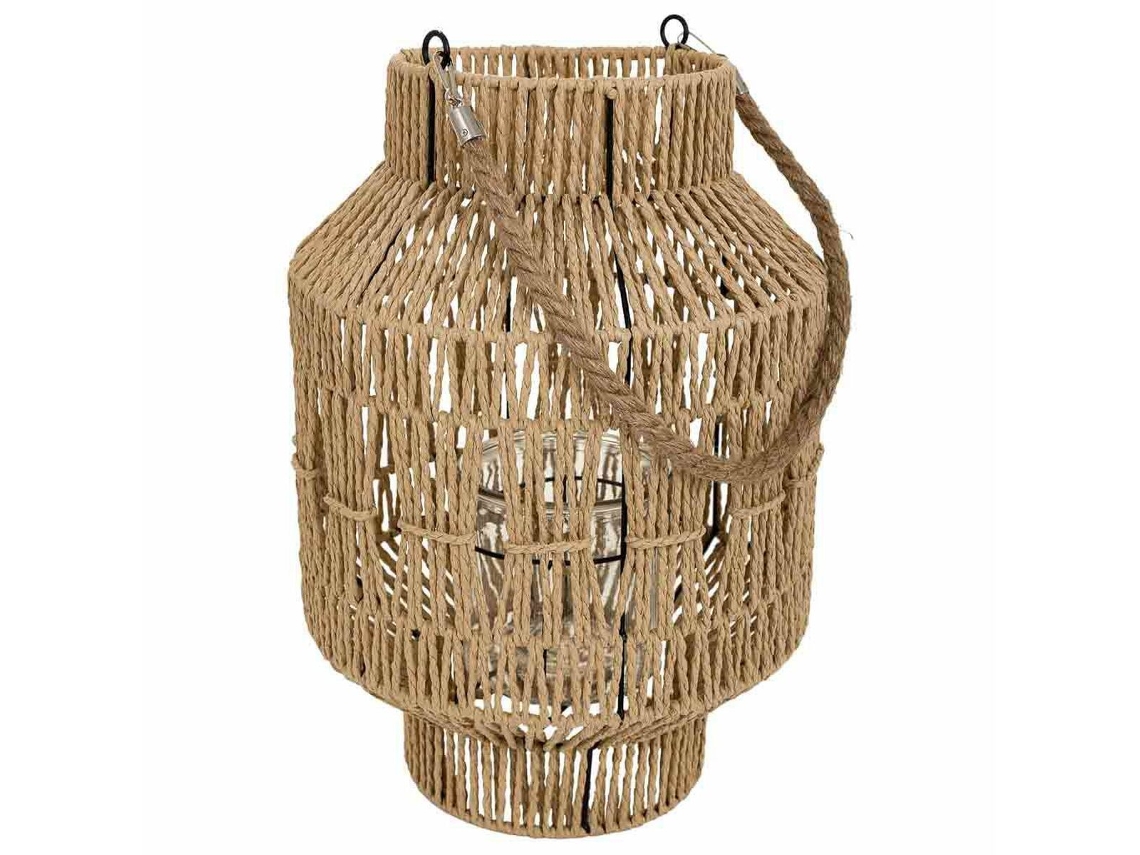 Lanterna ALEXANDRA HOUSE LIVING Natural Papel Ferro 28 x 41 x 28 cm