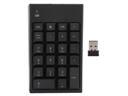 Teclado Numérico Sem Fio 2.4g Usb Portátil 22 Teclas Mini para Laptop, Notebook com S/MARCA