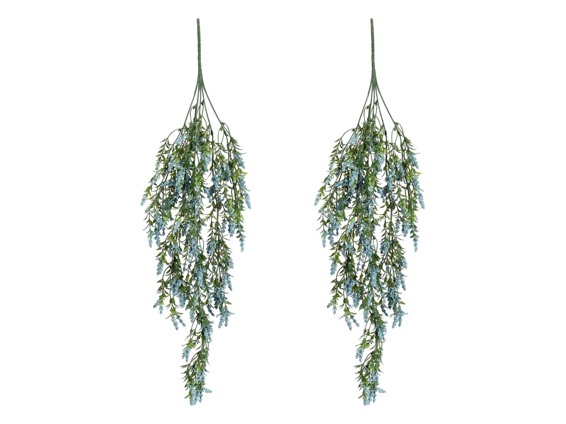 Laxiscreed Arranjo De Flores Artificiais De Wisteria E Lavanda Para Decoração De Teto, 2 Pés