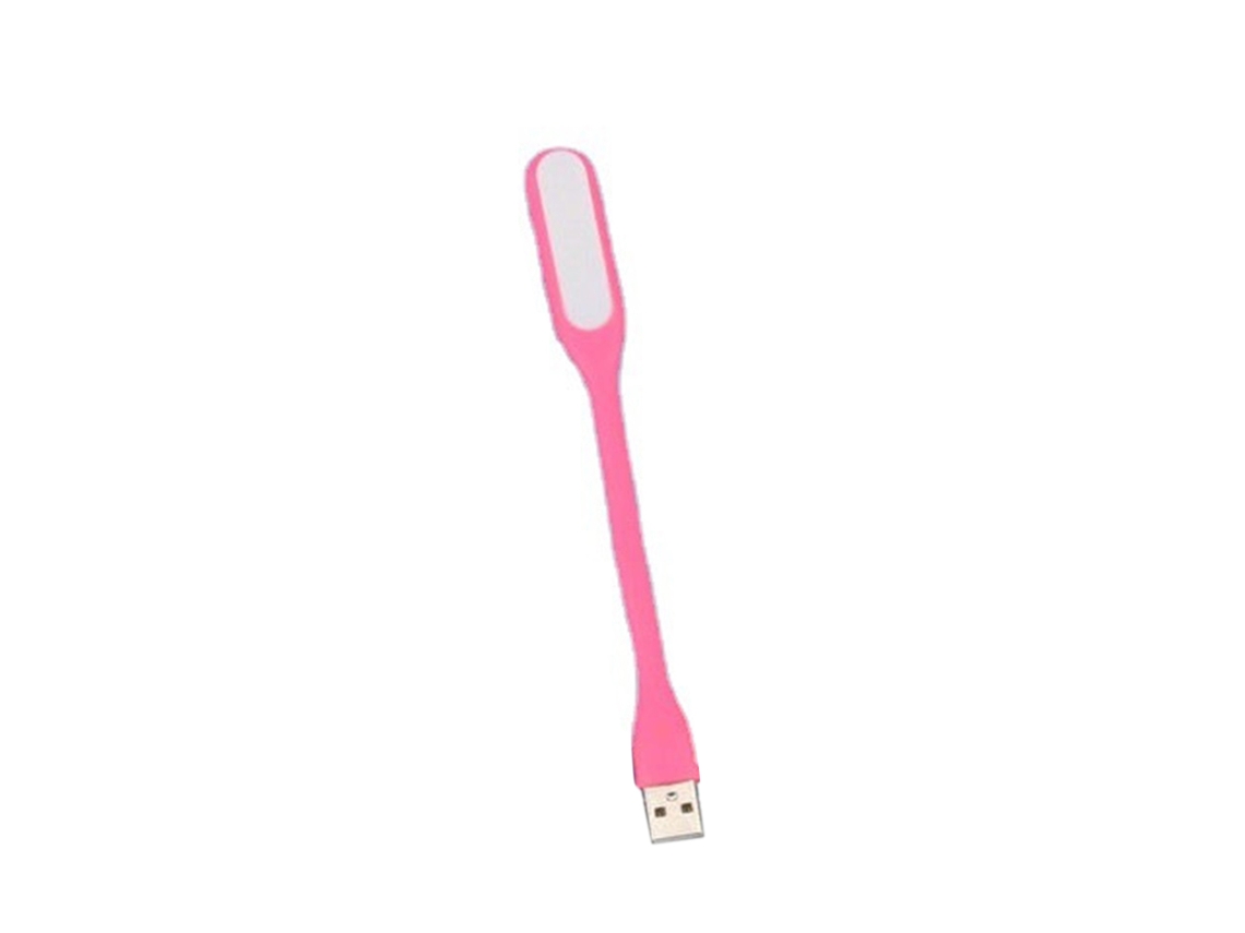 Lâmpada De Leitura Led Usb 5v Portátil Ajustável Mini Luz Noturna Para Power Bank Laptop Rosa