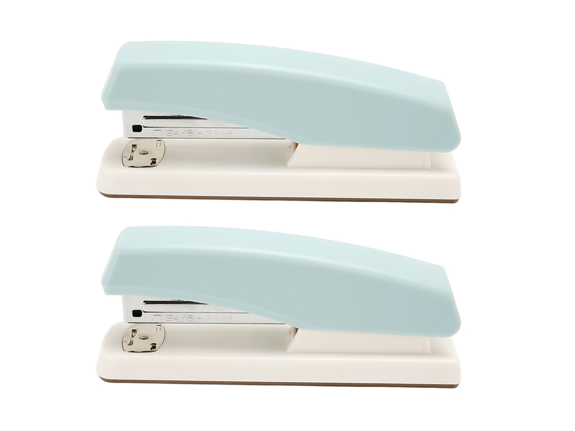 2 Gravadoras De Escritório Anti-derrapantes, Portáteis, Estáveis, Duráveis, Ergonômicas, Para Estudantes, Cor Azul