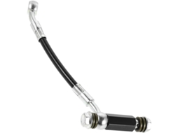 Conector De Extensão Da Mangueira De Freio Hidráulico Para Motocicleta Em Metal Preto Resistente.