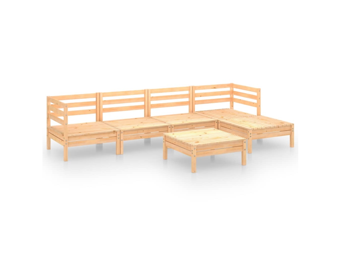 Garden Lounge Set, Garden Lounge Sets Vidaxl Marrom Madeira De Pinho (n/a)